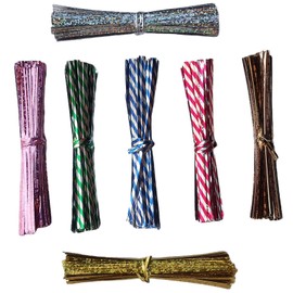 Xeahung Colored 700 Pcs 4" Metallic Twist Ties for Packing Bag Souvenir Bag Household and Office (Colour Mixture)