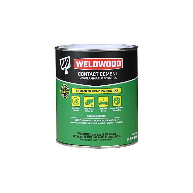 DAP Weldwood Contact Cement Nonflammable, Quart (7079825332)