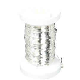 Glorex Silver Wire 0.6 mm x 15 m Silver Plated Copper Core Wire Silver 9 x 8.69 x 3.2 cm