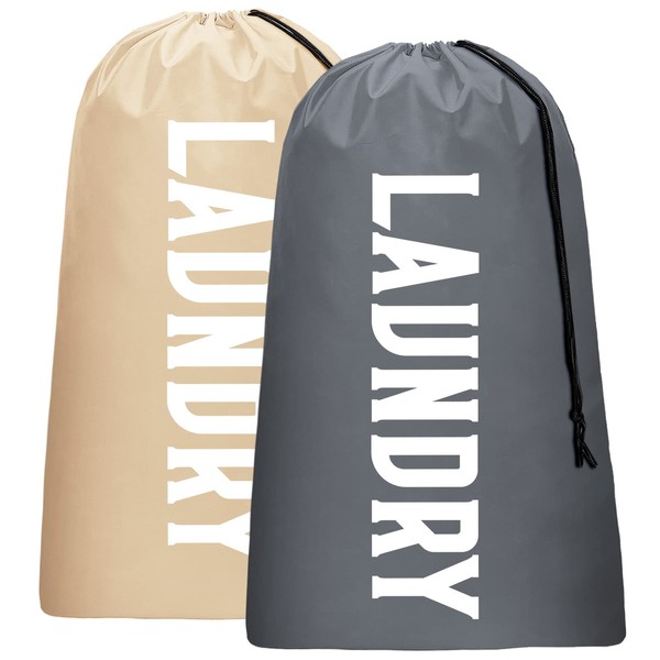 Fiodrimy 2 bolsas de lavandería de viaje XL, lavable a