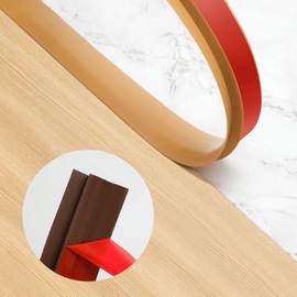 BNELL Carpet & Floor Edging Trim Strip,Self Adhesive-PVC Floor Transition Strip,Threshold Transitions Suitable for Threshold Height Less Than 20mm (6.56FT_Light Brown)