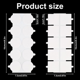 100pcs Transparent Tablecloth Clips, Square & Round Windproof Table Cloth Holder Clips No Trace Double Sided Adhesive Dots for Outdoor Picnic Events Wedding Securing Tablecloths