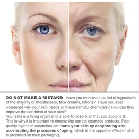 Facial Moisturizer. Preservative Free. Organic & 100% Natural Face Moisturizing Cream for Sensitive, Dry & Normal Skin - Anti-Aging and Anti-Wrinkle,
