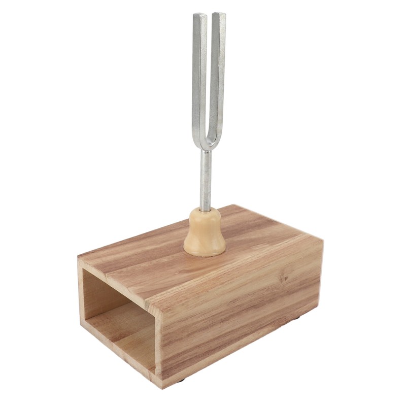 Tuning Fork Set with Wooden Resonator Box Rubber Hammer 512HZ
