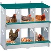 Toriexon Chicken Nesting Box, 6 Compartment Metal Nesting Box, 6