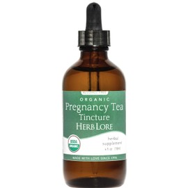 Herb Lore Organic Pregnancy Tea Tincture – Liquid Red Raspberry Leaf Tea for Pregnancy & Postpartum – First Trimester, Labor Prep & Third Trimester Support