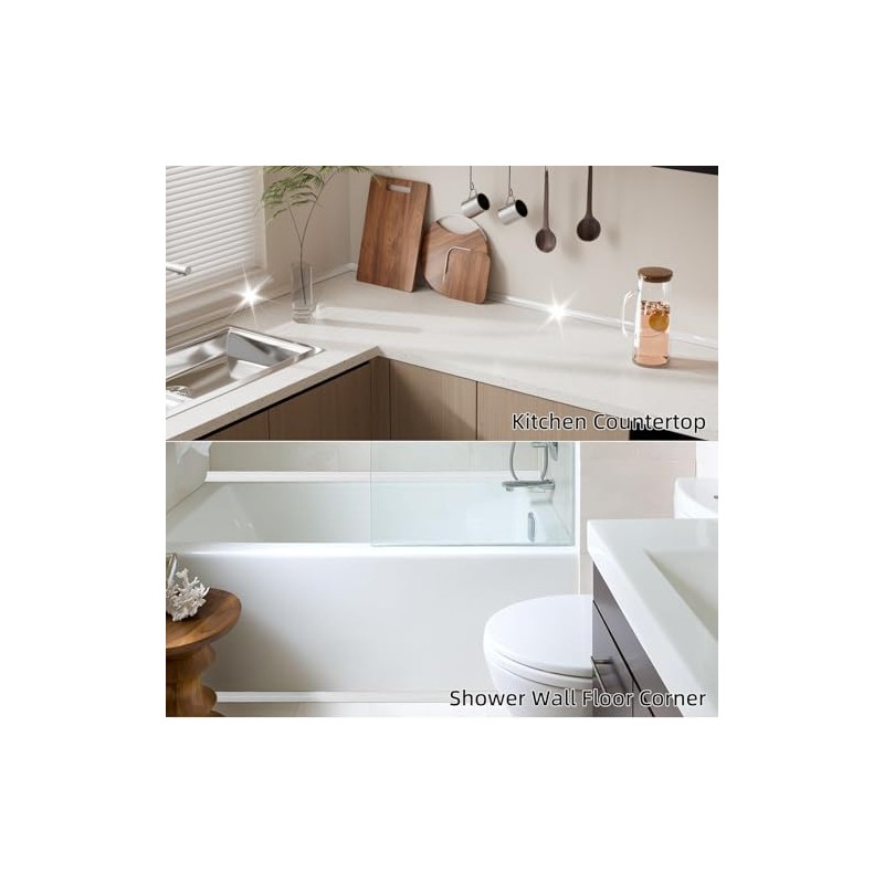 78-Inch Silicone Shower Threshold Water Dam Barrier