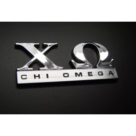 DIGIART INTERNATIONAL CHI OMEGA CAR EMBLEM STICKER LOGO BADGE DECAL
