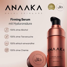 ANAAKA Halal Care Serum - Halal Certified, Cruelty-Free Vegan Serum - Firming, Deeply Effective for Maximum Moisture, Anti-Ageing, Smooth and Youthful Complexion