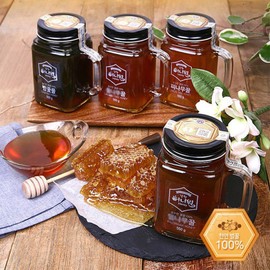 강원허니원 100% 천연 이색꽃꿀 4종 Gangwon Honey One 100% Natural Multi-Flower Honey Set of 4