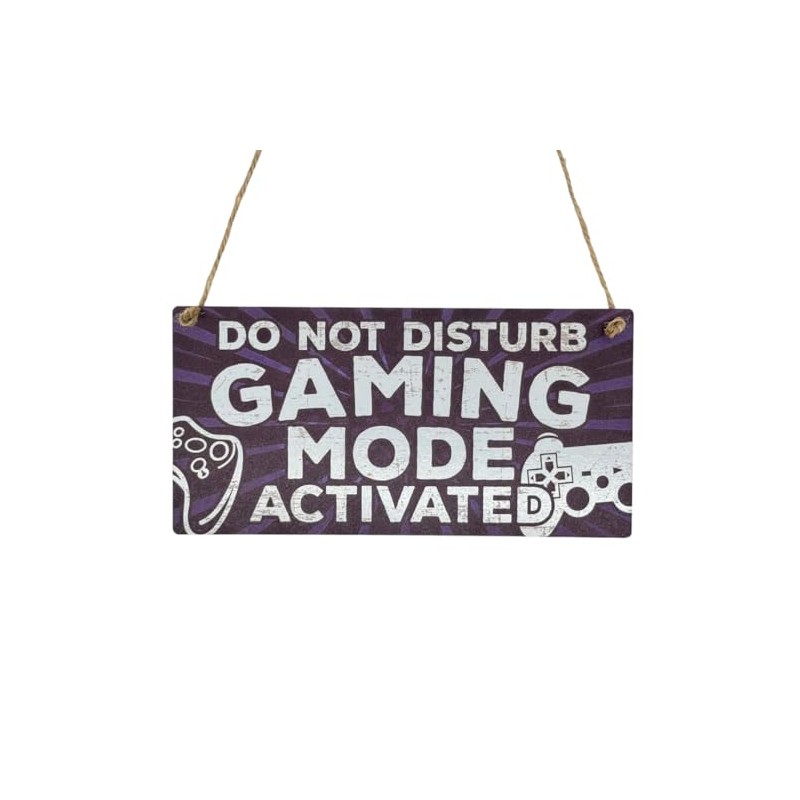 Second Ave Funny Do Not Disturb Gaming Mode Activated Wooden