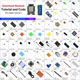 FREENOVE Ultimate Starter Kit for ESP8266 (Included) (Compatible with Arduino IDE), ESP-12S Onboard Wi-Fi, MicroPython C Code, 714-Page Detailed Tutorial, 218 Items, 109 Projects
