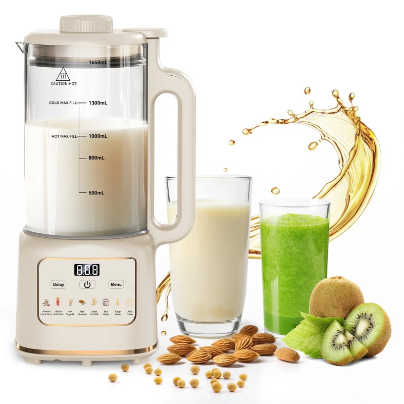 Flelano 55oz Nut Milk Maker Machine, 10 in 1 Upgrade