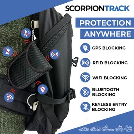 ScorpionTrack - Single RFID Blocking Faraday Pouch for Car Keys - Car Key Signal Blocker Pouch, Anti-Theft Keyless Protection For Car Security - Box For Car Keys, Perfect for Cars (Medium - Twin Pack)