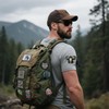 Patches for Backpacks, Barbell Fitness Panda PVC Patches Embroidered Tactical