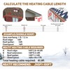 HEATIT JHSF1 Self Regulating Pre-Assembled Heating Cable 6-feet 120V Roof