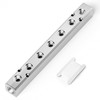 TAILONZ PNEUMATIC Silver 7-Way Pneumatic Shunt Aluminium Block Pneumatic Distributor