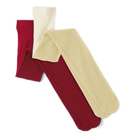 Gymboree,And Toddler Tights,Red/Cream 2-Pack,6-8