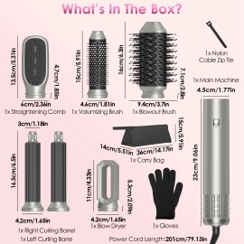 Laromni Automatic Hair Dryer Brush Air Volumizer Straightener Curler Dryer Wrap Style US