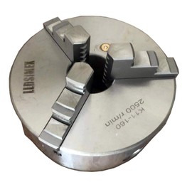 LLDSIMEX K11160 Chuck 3 Jaw Self-Centering Lathe Chuck 6"/160mm With 2 Set Jaws
