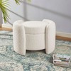 Modway EEI-5561-IVO Nebula Boucle Upholstered Upholstered Ottoman, Ivory