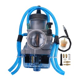 SVKZGFZ PWK 38MM Carburetor for Suzuki RM125 RM250 Honda CR250 CR500R Kawasaki KX125 KX250 Yamaha YZ250 Carb, with 45.6" Throttle Cable