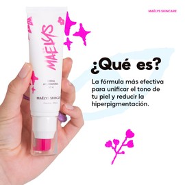Maëlys Skincare - Crema Aclaradora (50ml) – Aclara y Unifica el Tono de tu Piel – Desvanece Manchas – Ideal para Axilas y Zonas Intimas – Facial y Corporal