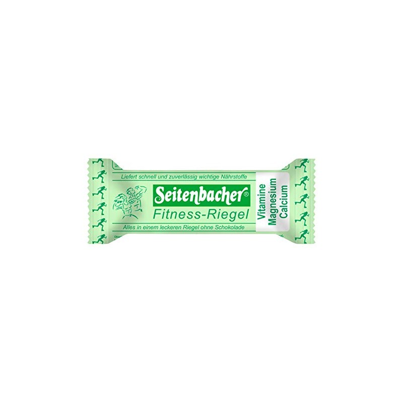 Seitenbacher Fitness Bar, Gluten-Free, Magnesium, Calcium, Vitamins, Pack of 12