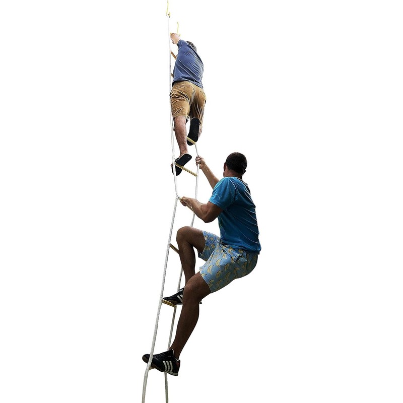 Emergency Escape Rope Ladder 1 Story 8ft | Fire Rescue