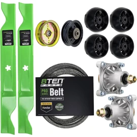 8TEN Deck Rebuild Kit for Husqvarna RZ4621 RZ4623 RZ46i Z246 Z246i 46 inch Blade Belt Spindle Idler Wheels