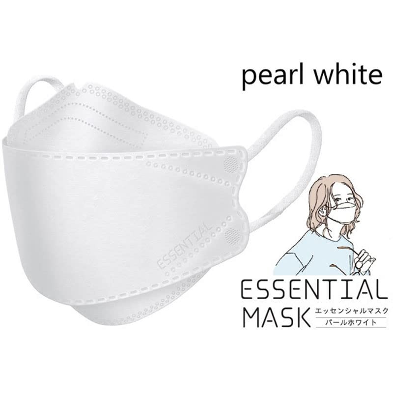 Yokoi Sarafu ESSENTIAL MASK Non-Woven Mask, Pearl White, FD30-WH with