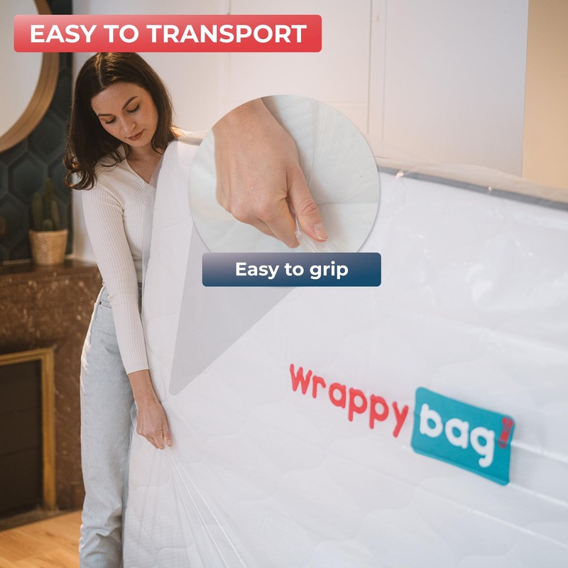 WRAPPYBAG – Protective Plastic Mattress Case — Baby Size —