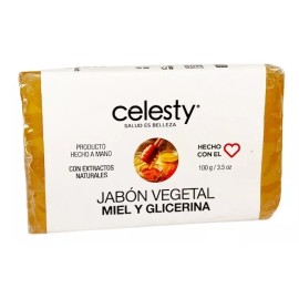 Celesty Jabón Artesanal Miel Y Glicerina 100g Mayoreo Aroma Natural