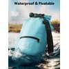 HEETA Waterproof Dry Bag with Front Zippered Pocket for Women