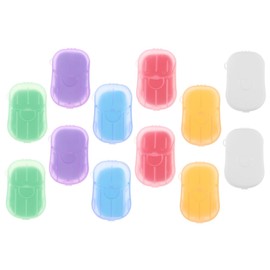 BESPORTBLE Small Soap Slice for Travel 12 Pack Soap Sheets Compact Hygienic Convenient for Camping Hiking Outdoor Adventures