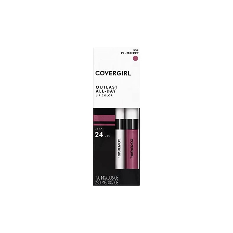 COVERGIRL Outlast All-Day Lip Color With Topcoat, 559 Plum Berry