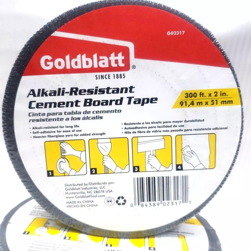 Goldblatt 2-Rolls Goldblatt Alkali-Resistant Cement Board Tape 2 In x