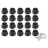 New Marine Tenax Buttons Black 20 Tops + 1 Tenax