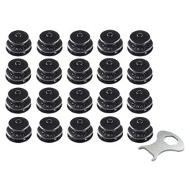 New Marine Tenax Buttons Black 20 Tops + 1 Tenax Key