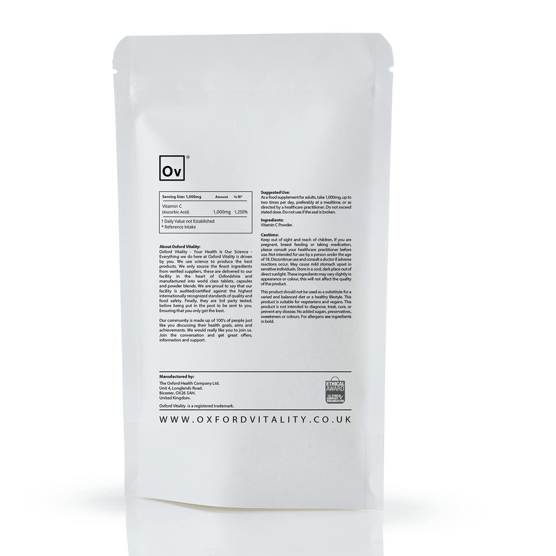 OV Oxford Vitality | Vitamin C Powder | Immune System