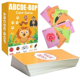 TigoFonge ABCDE-BOP Card Game, Family Party Game with Animal Characters, Interactive Slap for Game Night Party Games Family Games