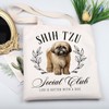 Shih tzu Social Club Tote Bag Shih tzu Lovers Shoulder