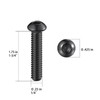 Wensilon (50Pcs) 1/4-20 * 1-3/4 Button Head Socket Cap Bolts