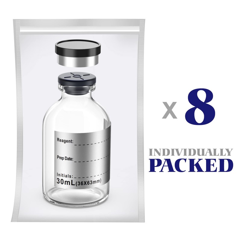 Empty Sterile Vial with Separately Butyl Rubber Stopper and Flip