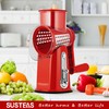SUSTEAS Rotary Cheese Grater with Handle - Vegetable Shredder with
