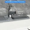Kitchen Sink Splash Guard Behind Faucet, Silicone Draining Mat for