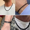 [16.5 Ft] Gunmetal Stainless Steel Cuban Chains Roll, 5mm Width