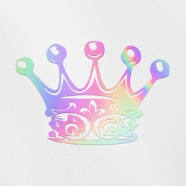 Transparent Decal Stickers of King Crown Shape (Hologram) Premium Waterproof Vinyl Decal Stickers for Laptop Phone Accessory Helmet Car Window Mug Tuber Cup Door Wall Decoration USCSKUS0a2496HO102522