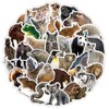 Realistic Animals Water Bottle Stickers for Kids,60 PCS Animals Stickers