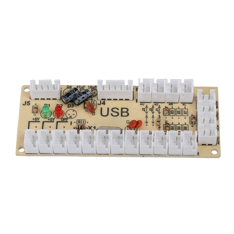 Arcade Game USB Encoder Controller with Acrylic Crystal Case for